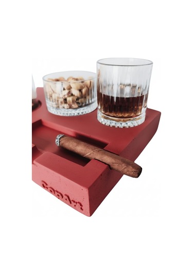 Elza Kırmızı Biyoetanol Masaüstü Şömine - 1 Lt Copart Yakıt Hediye