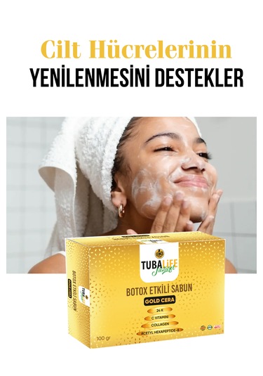 Tubalife Altın Parçacıklı Kırışıklık Karşıtı Sabun 100 G