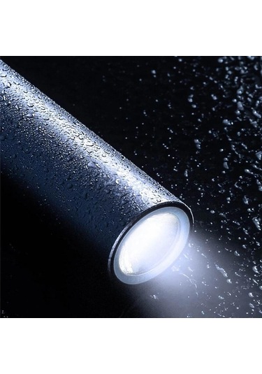 Gri Xiaomi Youpin Chao Led El Feneri Ultra Parlak Torch Şarj Edilebilir Kamp Işık Uzun Pil 3 Anahtar Modu Su Geçirmez Mini Gri