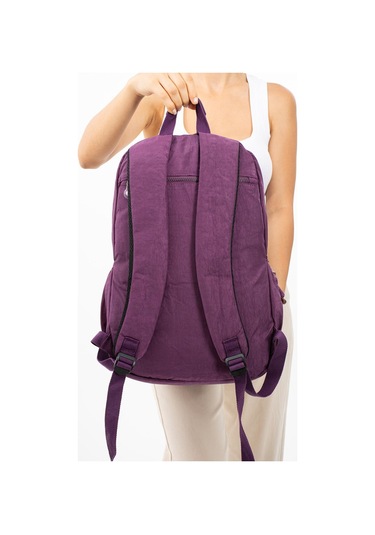 Ultra Hafif Çok Cepli Su Geçirmez Sırt Çantası Mor Model: 571-2e - Mor