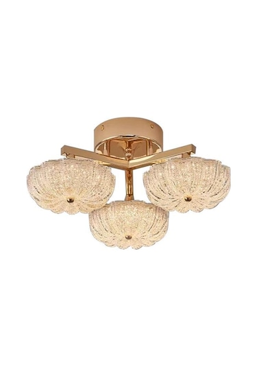 Eray Aydınlatma 6095-3 Sarı 3 Renk Led Avize Sarı