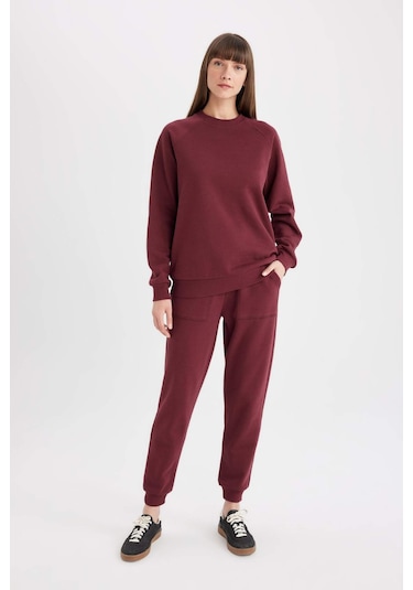 Defacto Regular Fit Beli Lastikli Bağcıklı Cepli Basic Düz Jogger Eşofman Altı V2699AZ24WNBR248 Bordo Defacto Regular Fit Beli Lastikli Bağcıklı Cepli Basic Düz Jogger Eşofman Altı V2699AZ24WNBR248 Bordo