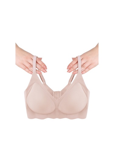 Balensiz Lazer Dikişsiz Görünmez Çıkarılabilir Pedli Sütyen Ten