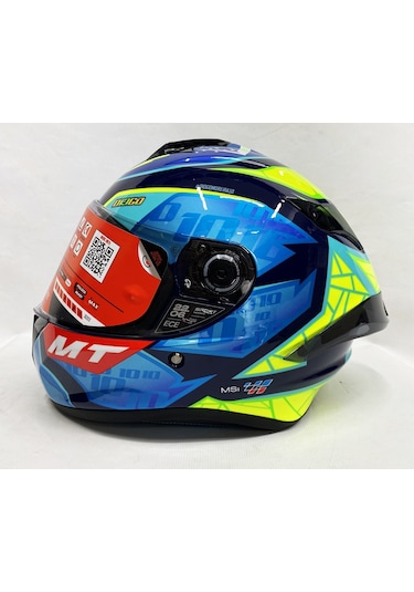 Mt Targo S Diogo Moreira C7 Şeffaf Vizörlü V-14B Kapalı Kask