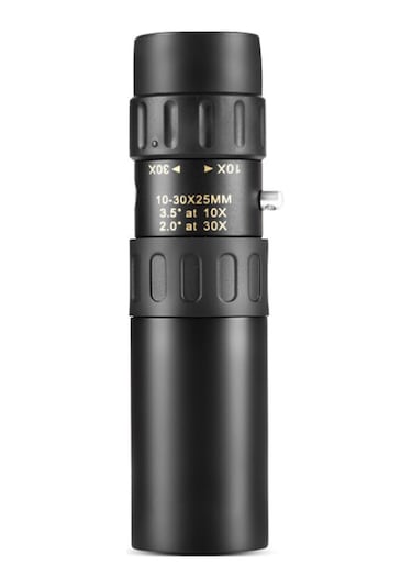 Yaozixa Tüm Metal 10-30x25 Bak4 Prisma Monoküler Teleskop - Yüksek Kaliteli Lensli, Fmc Filmi, Taşınabilir Çanta İle %90 Işık Geçirimi