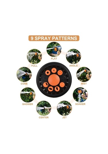 Besthome1 Hortum Borusu Püskürtme Tabancası, Ağır Hizmet Metal Bahçe Ürünü 1 Adet 1 Adet