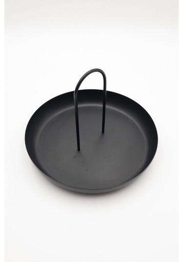 Siyah Metal Dekoratif Tabak & Kase, Anahtarlık, Makyaj Organizeri, Banyo Düzenleyici, Çerezlik 24x16 Siyah