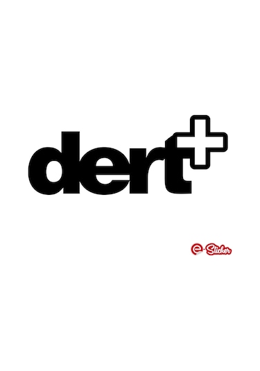 Dert Plus Sticker Oto Araba Cam Sticker