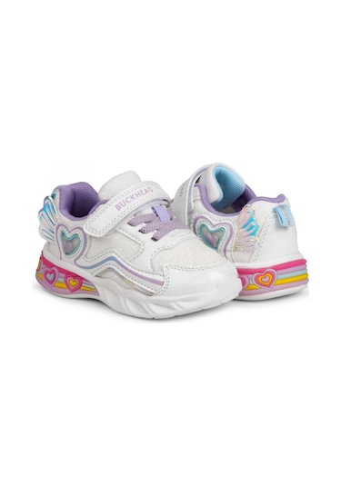 Buckhead Buck3046 Berry Günlük Beyaz Kız Çocuk Spor Ayakkabı Beyaz