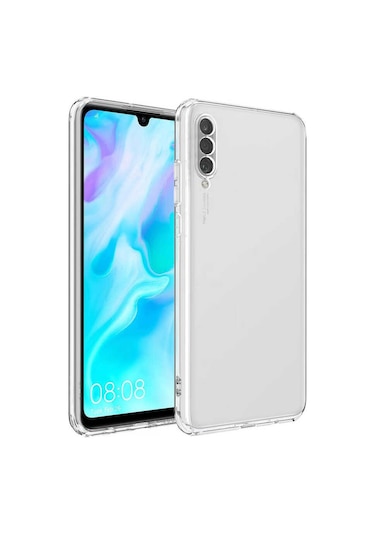 Huawei Y9s / Honor 9x Kılıf Kamera Korumalı Silikon Lux Şeffaf Kapak