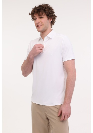 Lumberjack Ml Desce 12ns297 5fx Beyaz Erkek Kısa Kol T-shirt Beyaz