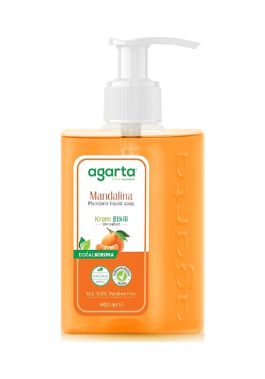 Agarta Doğal Mandalina Sıvı Sabun 400 ML