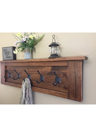 Halevia Ahşap Dekoratif Askılık. Ceviz