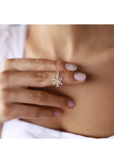 Altın Kar Tanesi Kolye Ucu As20131Kl Altınsepeti