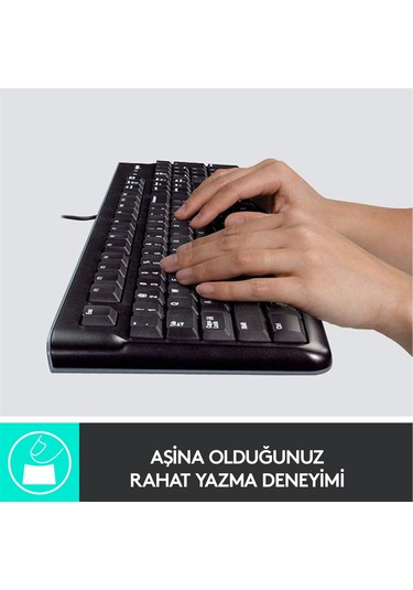 LOGITECH MK120 KABLOLU KLAVYE VE MOUSE SETİ SİYAH 920-002560