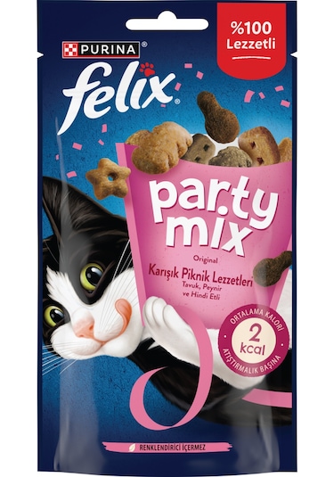 Felix Party Mix Karışık Piknik Lezzetleri Kedi Ödül Maması