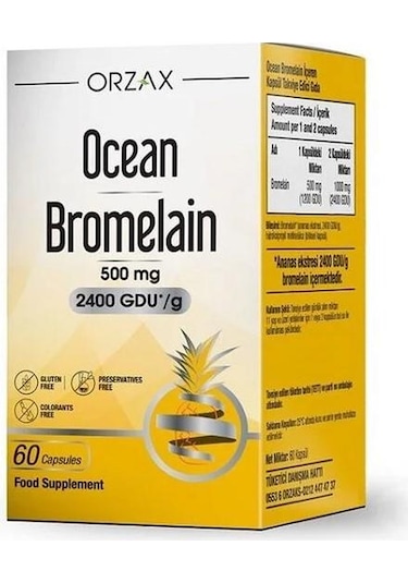Ocean Bromelain 60 Kapsül