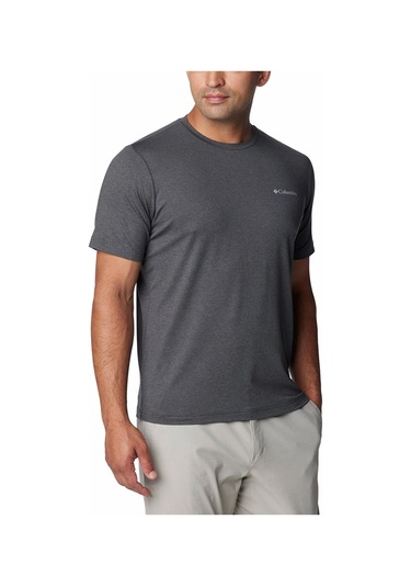 Columbia Ao5545 Tech Trail Crew Neck Iı Erkek T-shirt-29978 Koyu Gri