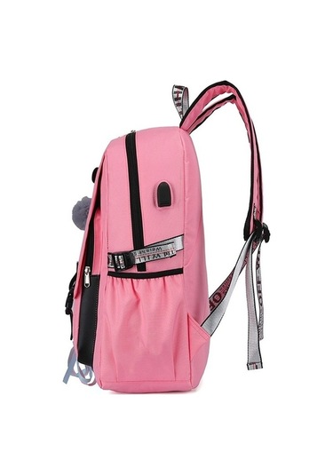 Createtech Zaman Yeşil Usb Spor Seyahat Çantası Hırsızlığa Korumalı Sırt Çantası Yeşil