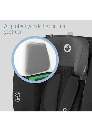 MaxiCosi Titan Pro ISize Adac'lı 936 Kg Çocuk Oto Koltuğu Authentic Black