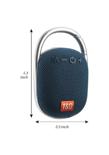 Tg321 Açık Taşınabilir Su Geçirmez Kablosuz Bluetooth Kumaş Hoparlör Hıfı Müzik Mavi