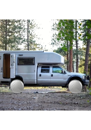 Dashanshop 27-29 Inch 4 Adet Araba Lastik Kılıfı Sedan Karavan Suv Dayanıklı Koruma