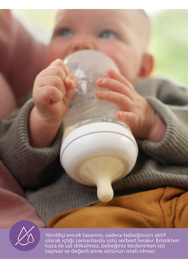 Philips Avent Natural Response PP 2'li Biberon Seti 125 ML 0+ Ay PAV-SCY90002