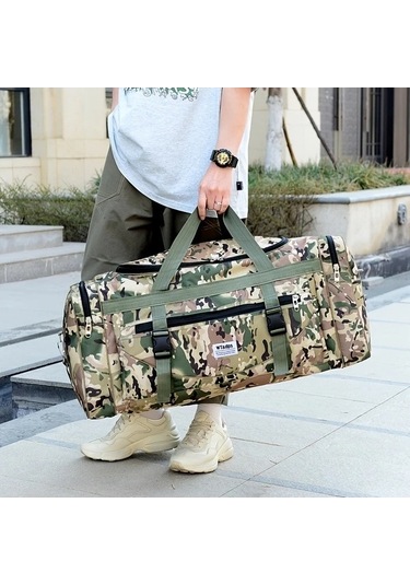 Sandwich Ekstra Büyük Katlanır Seyahat Çantası - Sağlam Nylon Sapı, Siyah - Motion003 Siyah