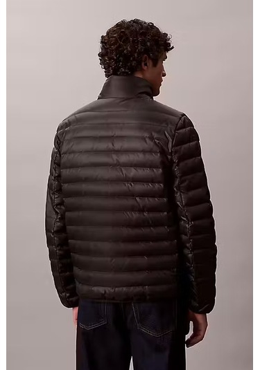 Erkek Regular Fit Kapitone Şişme Mont - Siyah Black