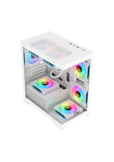 Gameagle Tornado Bilgisayar Kasası 750W + 80 POWER 240 MM  SIVI SOĞUTMA (BEYAZ)