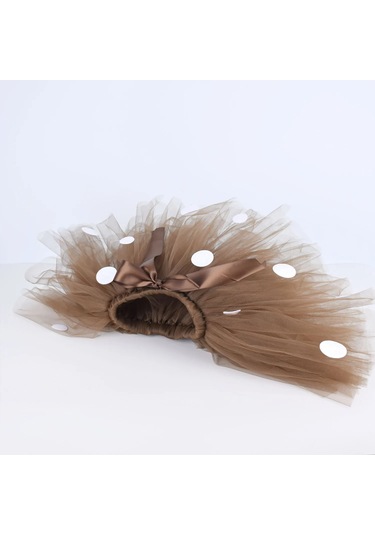 Kızlar Tutu Etek Çocuklar Cosplay Kabarık Kahverengi Geyik