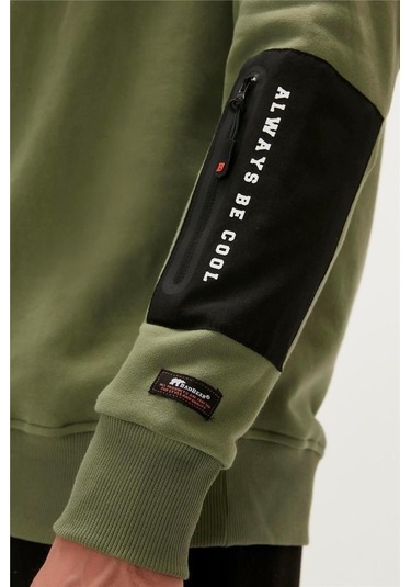 Bad Bear Be Cool Crewneck Erkek Sweatshirt Yeşil S-xxl 001