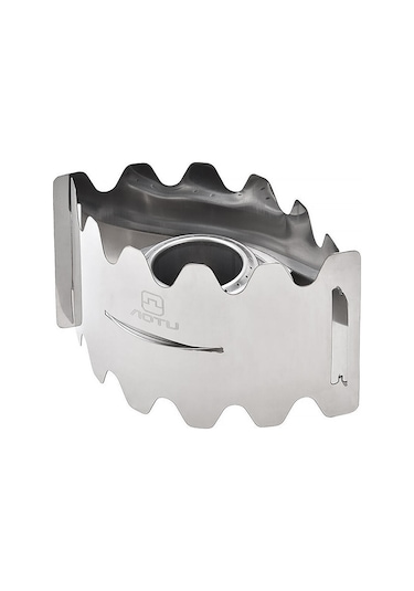 Mufunye Taşınabilir Dış Mekan Alkol Ocağı, Paslanmaz Çelik, Rüzgar Engelleyici, Verimli Yanma, Kamp/faaliyetler İçin At6391 Gümüş