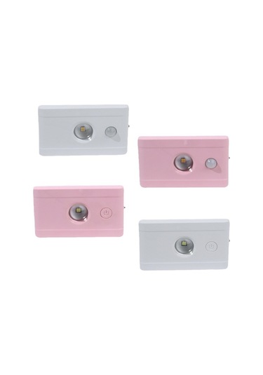 Fortunelane Pembe Akıllı Led Gece Lambası, 1w Vücut Algılama, Yükseltilmiş Lens, Islak Işık, Şarj Edilebilir, Yatak Odası/dolap I Pembe
