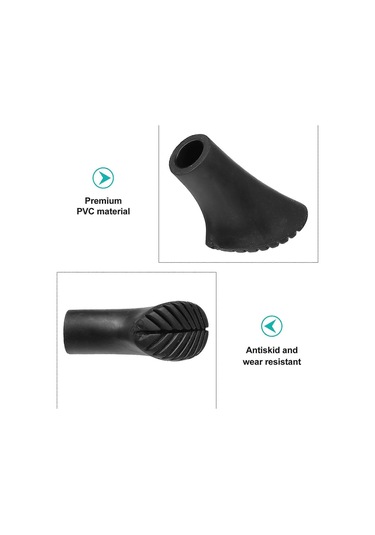 Yürüyüş Bastonları İçin 16 Adet Kauçuk Ayaklar Pvc Uçlar Kalınlaştırılmış Uç Koruyucular Çok Renkli