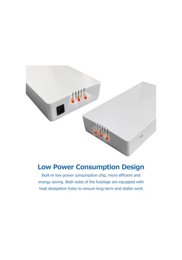 Maiyame 8 Port 10/100m Ethernet Anahtarı - Geniş Voltajlı, Düşük Tüketimli, Etkin Soğutma, Ev & Ofis Kullanıma Uygun, Avrupa Standartı