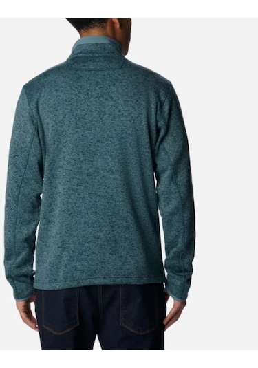 Columbia Sweater Weather Erkek Tam Fermuarlı Polar Üst Yeşil Ao9710-414 001