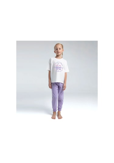 Rolypoly Roly Poly 2'li Pijama Takımı Rp3614 Beyaz-lila Beyaz -Lila