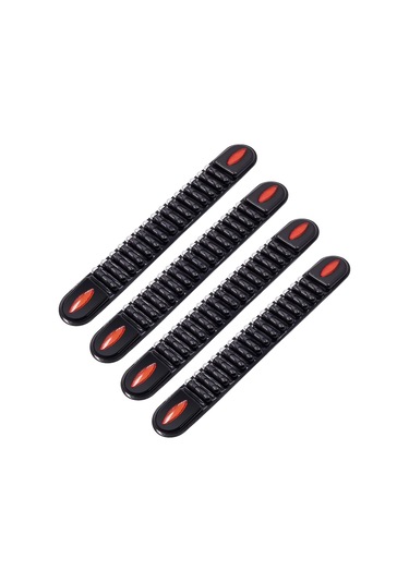 Araba Kapısı Tampon Kenarı Koruma Şeridi Çıkartması Güçlü Etiket, 4 Adet Çizilmez Kauçuk Araba Kapısı Eşiği Etiketi