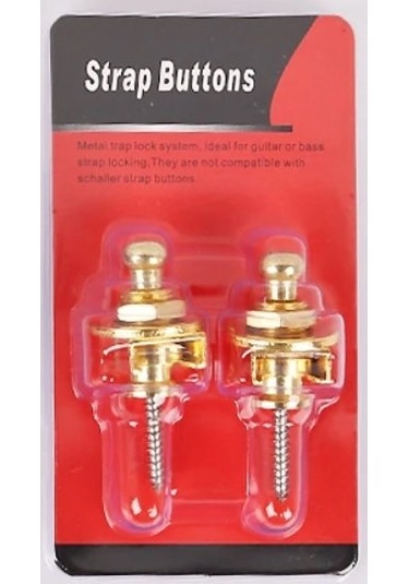 Raymond Joes Sb01Gd Gitar Askı Kilidi Straplock 1 Çift Sarı