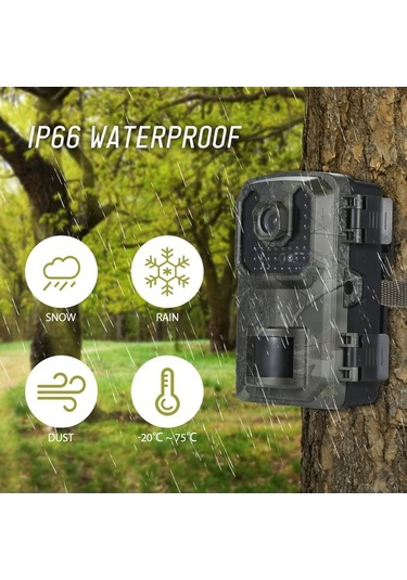 Dancemonkey Avcılık Kamerası Trail Kamera 16mp 4k Su Geçirmez Av Kamerası Gece Görüşlü Yaban Hayatı İzleme İçin Çok Renkli
