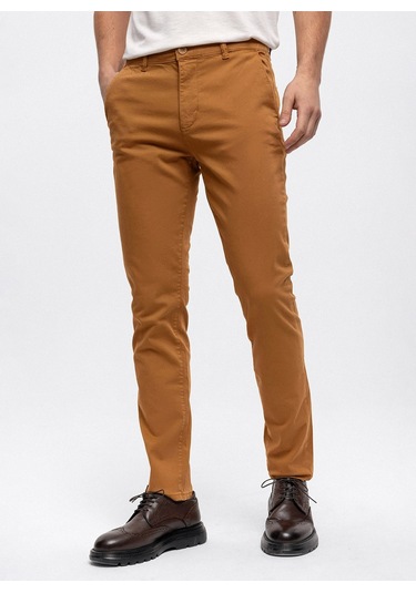 Back And Bond Normal Bel Normal Paça Slim Fit Vizon Erkek Pantolon B33w32005 Vizon