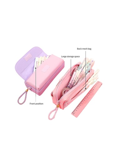 Veeki Kalem Kutusu Kırtasiye Çantası Kore Kanvas Kırtasiye Quicksand Sevimli Kırtasiye Kutusu Yaratıcı Kalem Kutusu Kız Öğrenci 7 Diğer