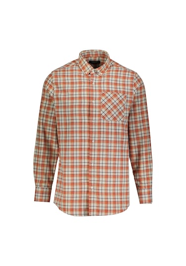 Finesuits Erkek Flanel Gömlek 2422204061.mlcr Kiremit