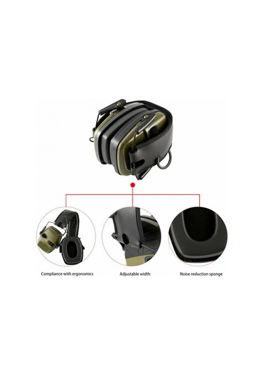 Homyl İnşaat Çim Biçme İçin Elektronik Kulak Koruma Yeşil