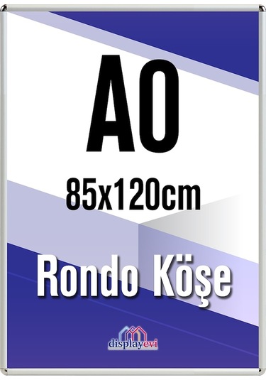 Alüminyum Çerçeve Rondo Köşe 85X120Cm A0