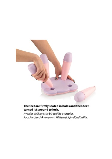 Panda Çocuk Taburesi Mavi