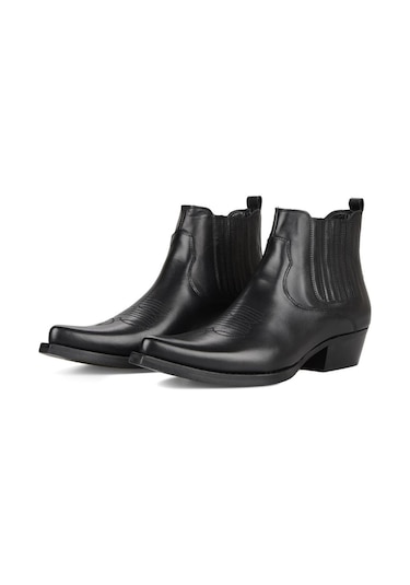 Footcourt Siyah Erkek Kovboy Botu (Foot)