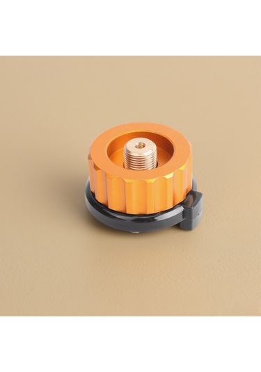 Shineyee Tomshoo Kamp Stovu Adaptörü Uzun Gaz Bünyesi İle Düz Gaz Bünyesi Arası Çevirici Bağlantı Parçası Turuncu