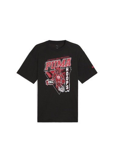 Puma Rival Rage 5 Erkek Siyah Yuvarlak Yaka Tişört